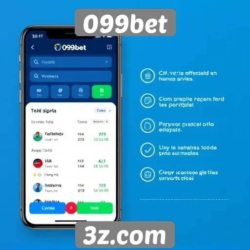 Funcionalidades do aplicativo móvel da 099bet